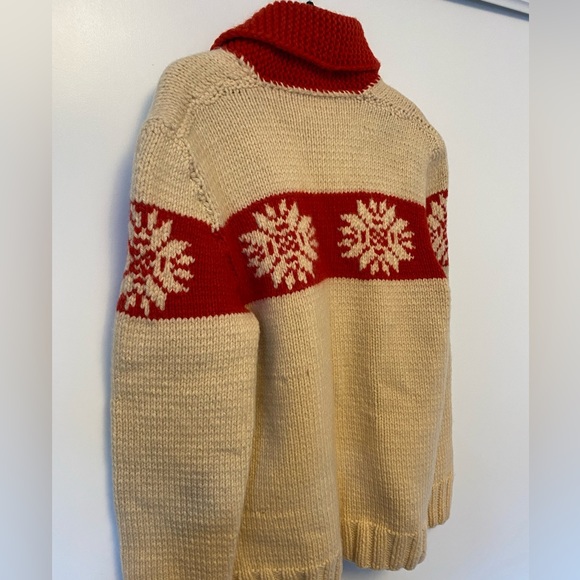 Wool Sweater Hand Made Knit - Canada Vintage 60s/70s sweater. - Picture 5 of 7
